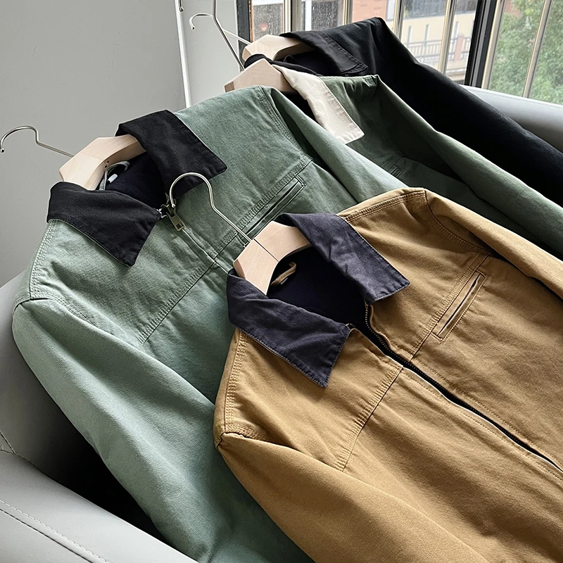 

Heavyweight American J97 Barn Detroit Cotton Jaet Waed Vintage Casual Men's Spring Autumn Outerwear Faion Urban Sle