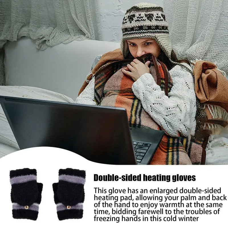 5V podgrzewane rękawiczki na USB zimowe ciepłe rękawice rowerowe elektryczne ogrzewacz dłoni termiczne do biwakowania wspinaczka jazda na rowerze