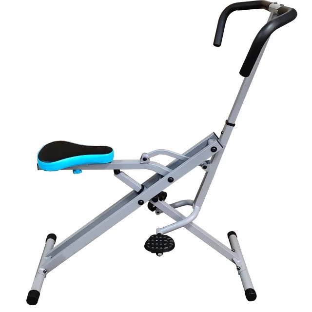 

Foldable total crunch home gym exercise machine horse riding machine