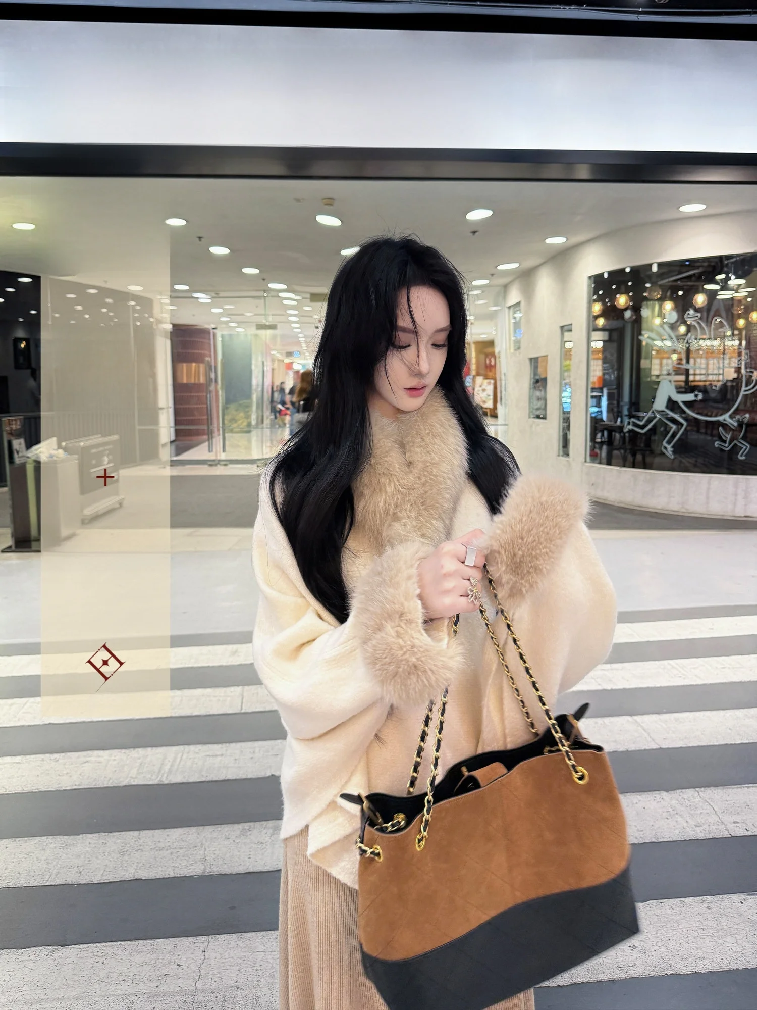 

Белый шерстяной вязаный свитер женский, модный дизайн, повседневный, с длинным рукавом, круглым вырезом, пуловер, зимняя новинка Yowei Atland Snow