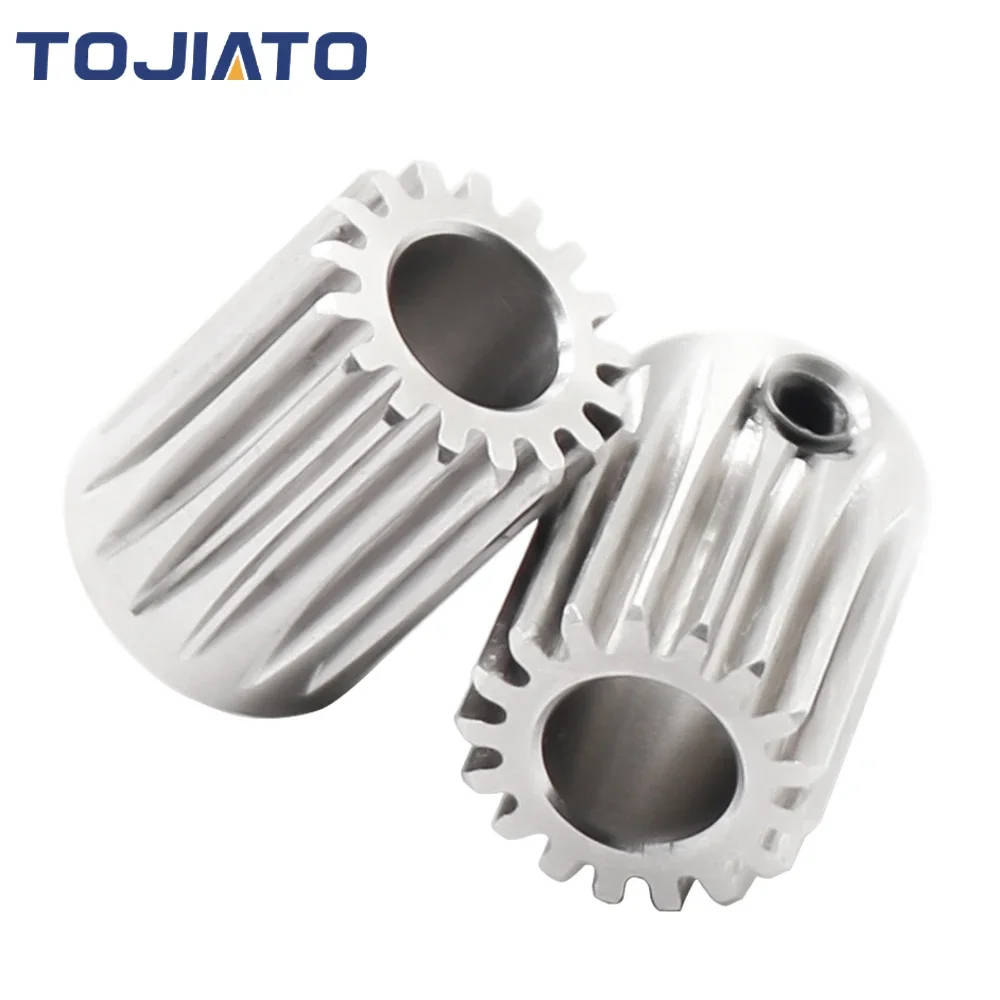 1-5pcs DDG Stainless Steel Pinion Extruder Motor Gear 5mm/0.5M 17T For Extrusion Wheel for 3D Printer Extruder Hotend Upgrade