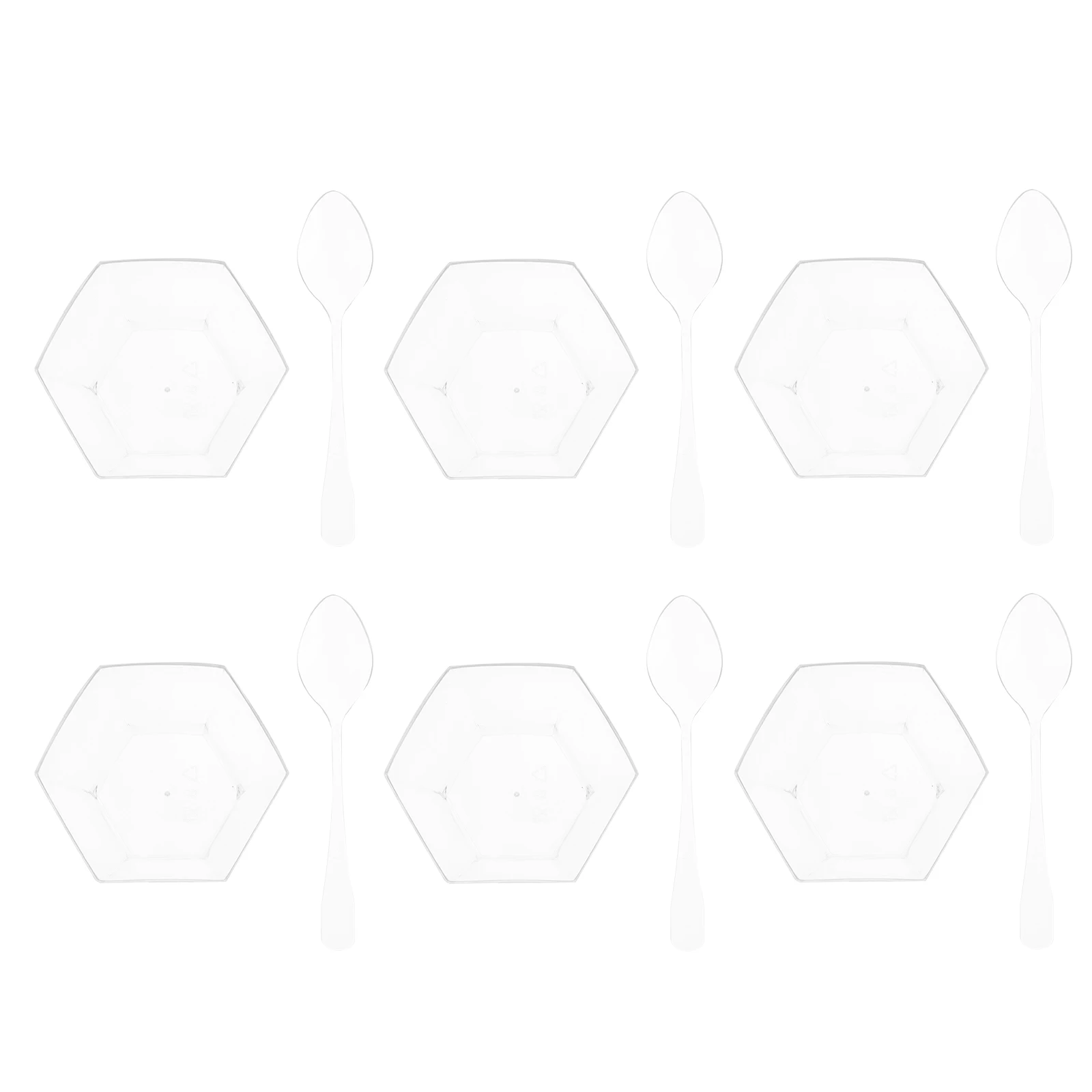 

50 Sets Disposable Transparent Plastic Mugs Unique Shape Dessert Cup Juice Beverage Ice Cream Glass Cocktail Drink Sweet