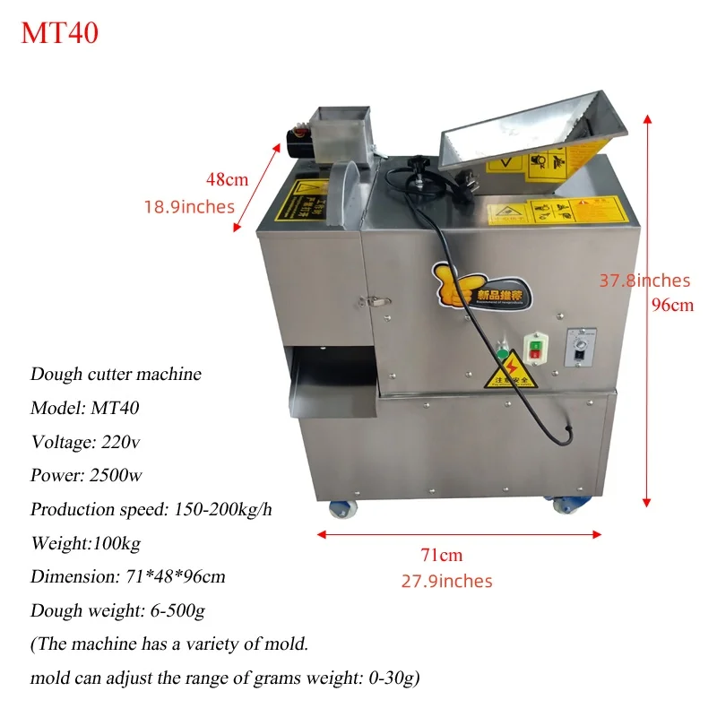 Design Divider Automatic Dough Ball Making Machine Commercial Dough Divider Machine Rounder Cutter Ball