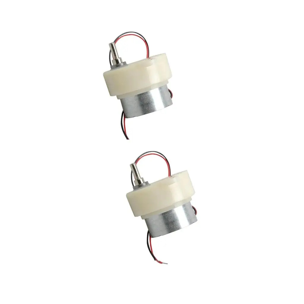 2x 3RPM, 6RPM, 12V 48RPM Three Reduction Motor Model boat DIY