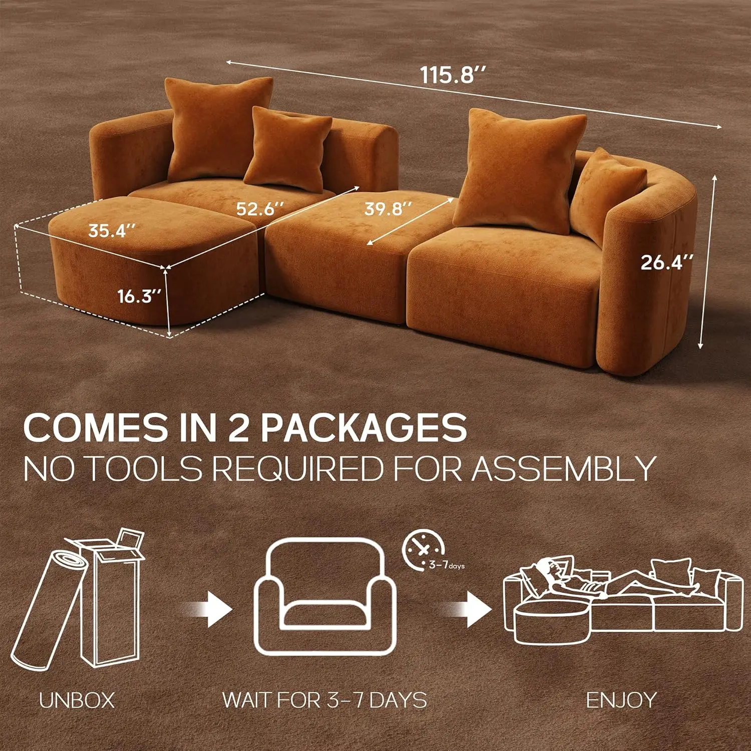 Thumbnail 2 - #24 Best Rated Modular Sectional Sofas to Buy in 2026