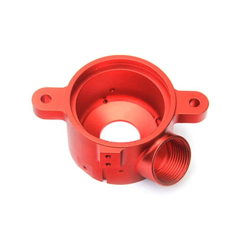 CNC machined blue anodized aluminum alloy multi-layer precision mechanical control valve body