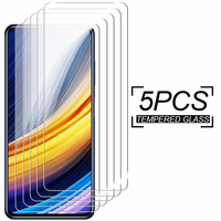 5Pcs PocoX3Pro Protective Glass for Xiaomi Poco X3 Pro X 3 3X X3Pro Screen protector Tempered Glass SmartPhone Films 6.67 inches