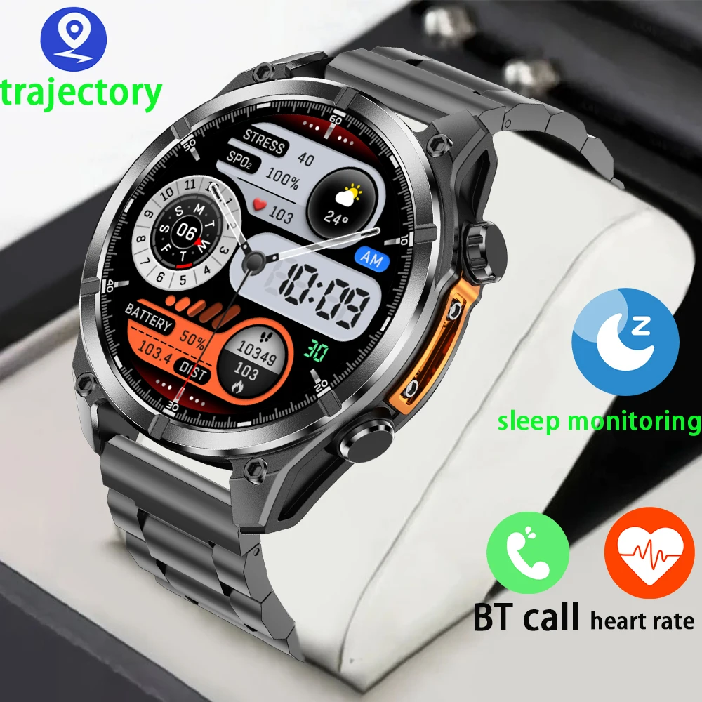 

2025 New Men Smart Watch Bluetooth Call Heart Rate Monitoring AMOLED Touch Screen Outdoor Sports Track Tracking Women SmartWatch