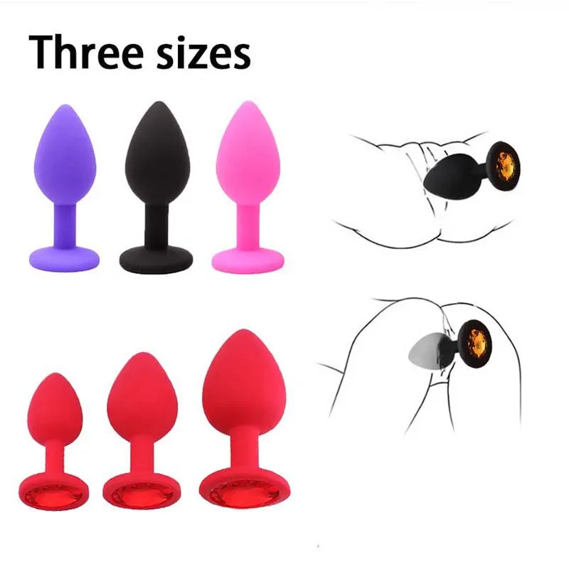 سدادة شرجية من السيليكون برأس مستدير - مدلك البروستاتا للرجال ومدرب شرجي للنساء، لعبة العافية الجنسية للجنسين للأزواج