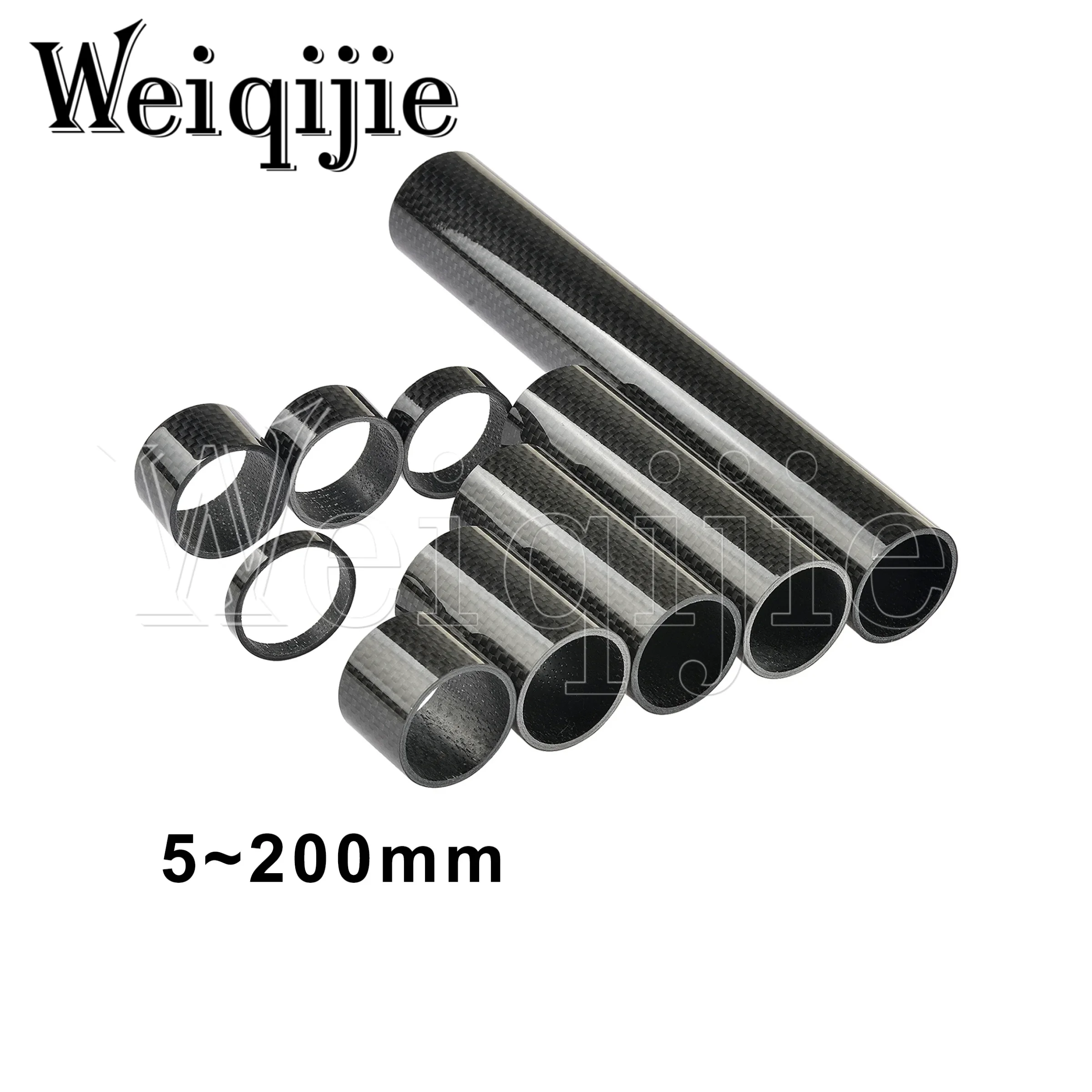 Weiqijie Carbon Fiber Bicycle Headset Spacer 28.6mm 1-1/8