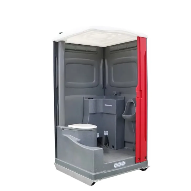 Seated portable toilets of durable roto-moulding PE seated plastic mobile toilet outdoor