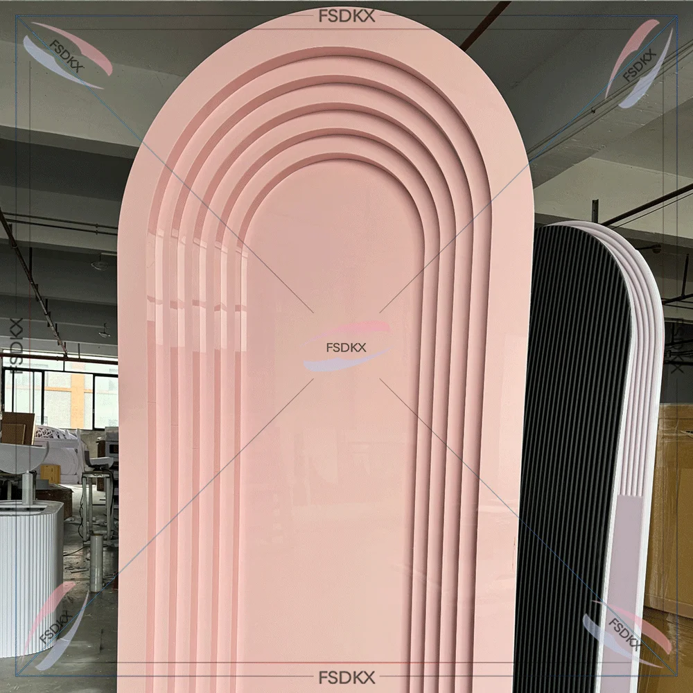 Hot selling Birthday Party Decor Backdrop Panel Acrylic PVC Wedding Backdrop Stand Event Stand Display Wedding Arch