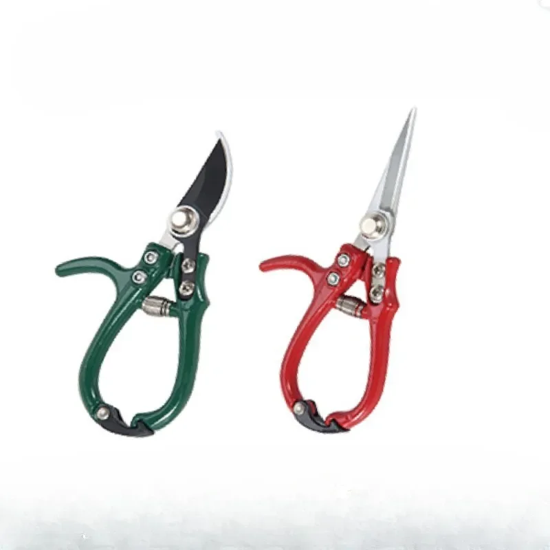 

Multi-functional Garden Scissors Manual with Safety Buckle Stainless Steel Spring Gardening Pruning Shear Branch Plant Cutter