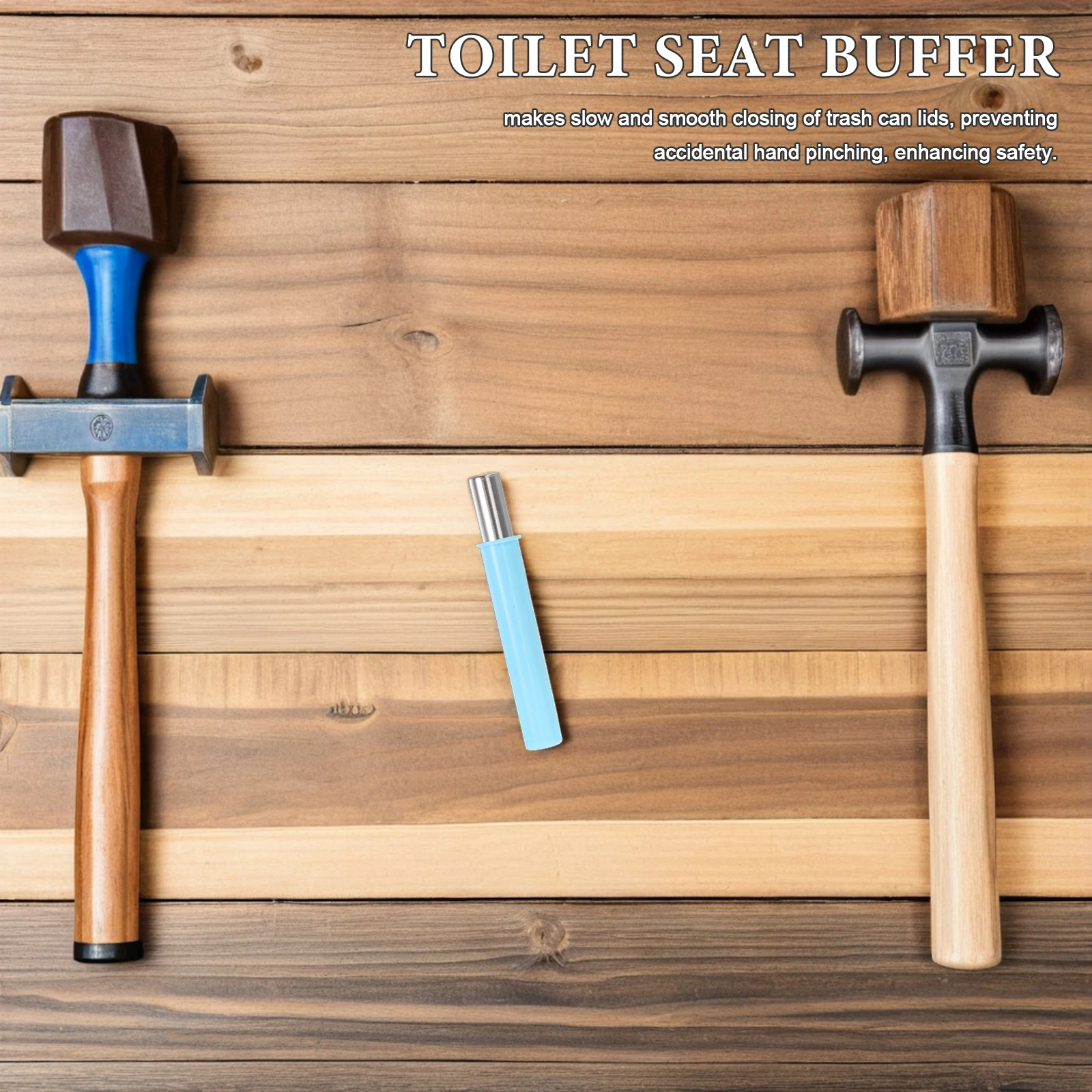 

4Pcs Toilet Seat Damper with Hydraulic Buffer for Soft Close Trash Can Lid Furniture Quiet Closure Easy Install