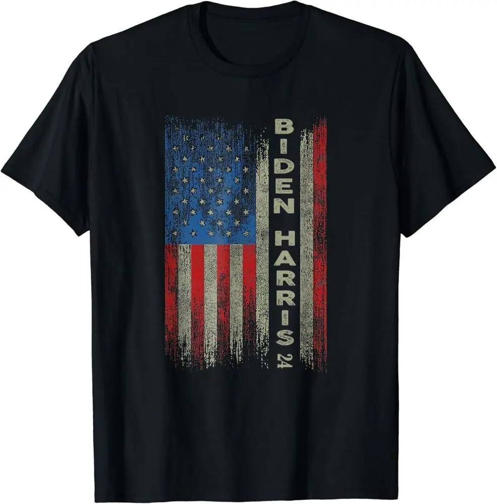 NEW LIMITED American Flag Biden Harris 2024 Design Gift Idea T-Shirt S-3XL