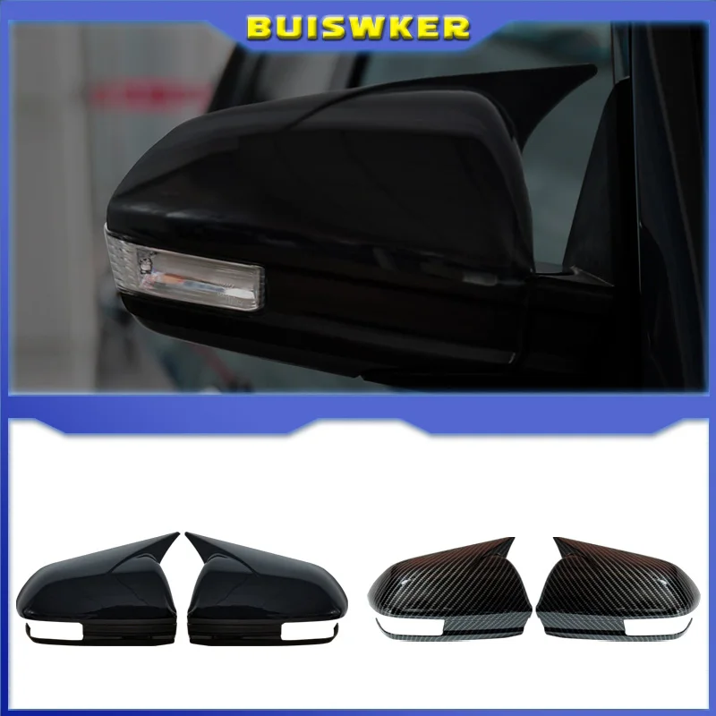 For Mitsubishi Lancer 2012-2015 Side Door Rearview Mirror Cover Cap Trim Shell Sticker Car Styling Accessories Part