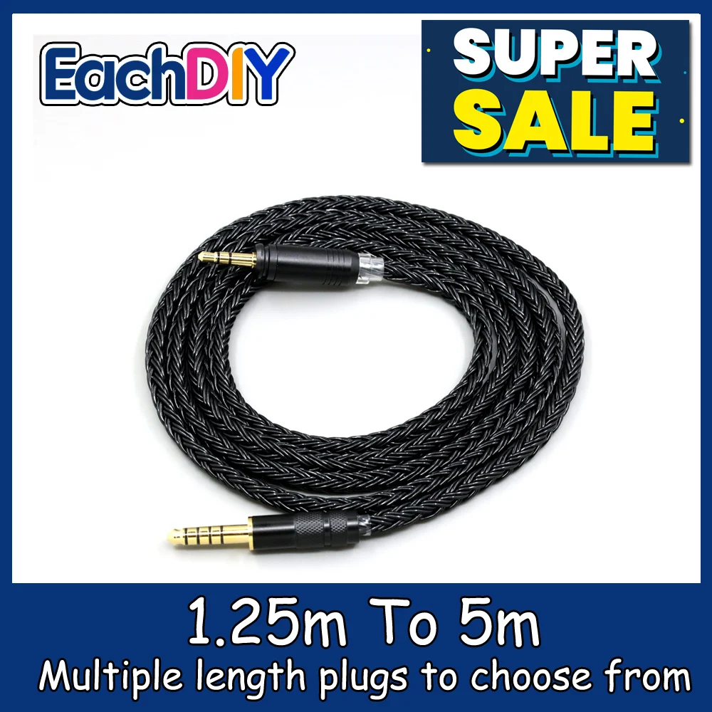 

16 Core Black 7N OCC Braided Earphone Cable For Focal HADENYS Open-back Headphone LN008993