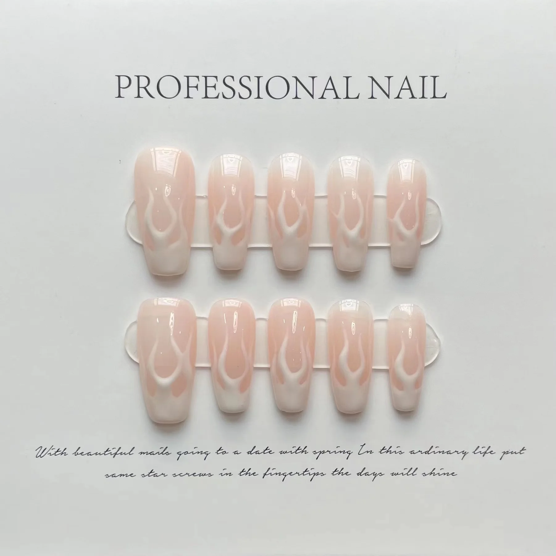 Canglan Jue Dongfang Qingcang Yehuo Luminous Hand-painted Nail Enhancement Products Women Nails Light In Night