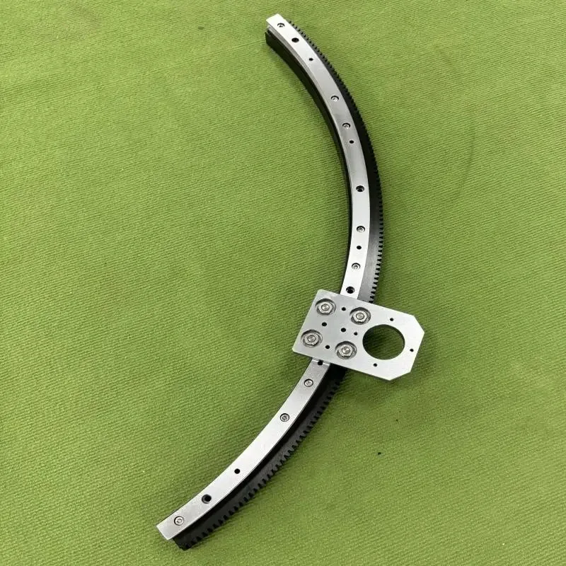 

1 meter diameter high precision roller with teeth circular arc rack gear guide rail circulation conveyor line non-standard