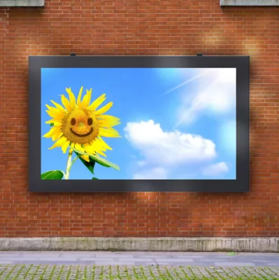 New wall-mounted weatherproof LCD commercial out-of-home advertising screen video wall for retail store display
