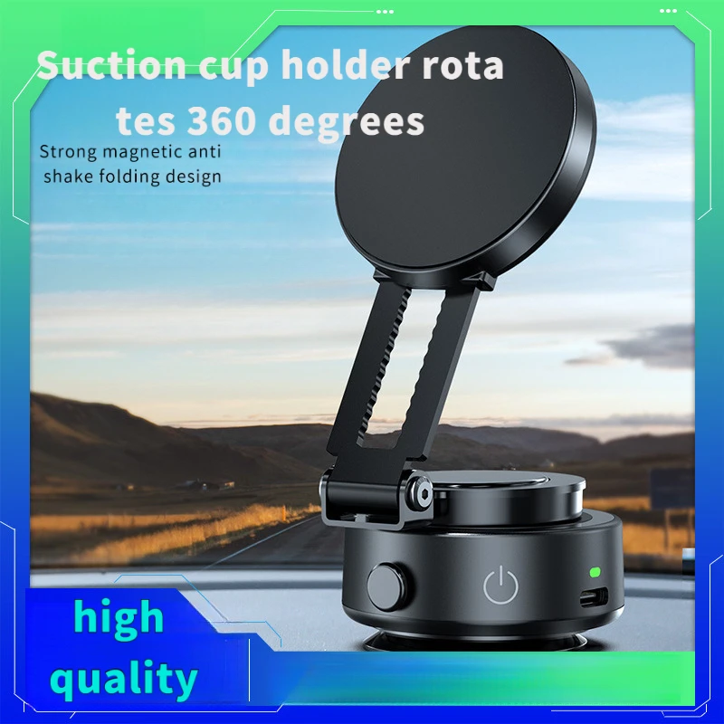 

New Vacuum Suction Car Central Control Screen Telescopic Navigation Magnetic Phone Holder interior parts