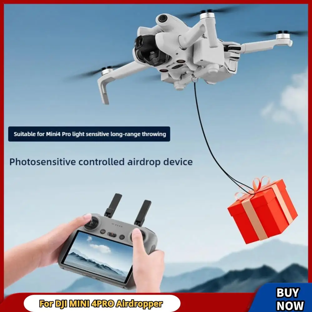 For DJI MINI 4PRO Airdropper Thrower Drone Airdrop Steering Gear Gift Thrower Drone Airdrop Photosensitive Control Accessories