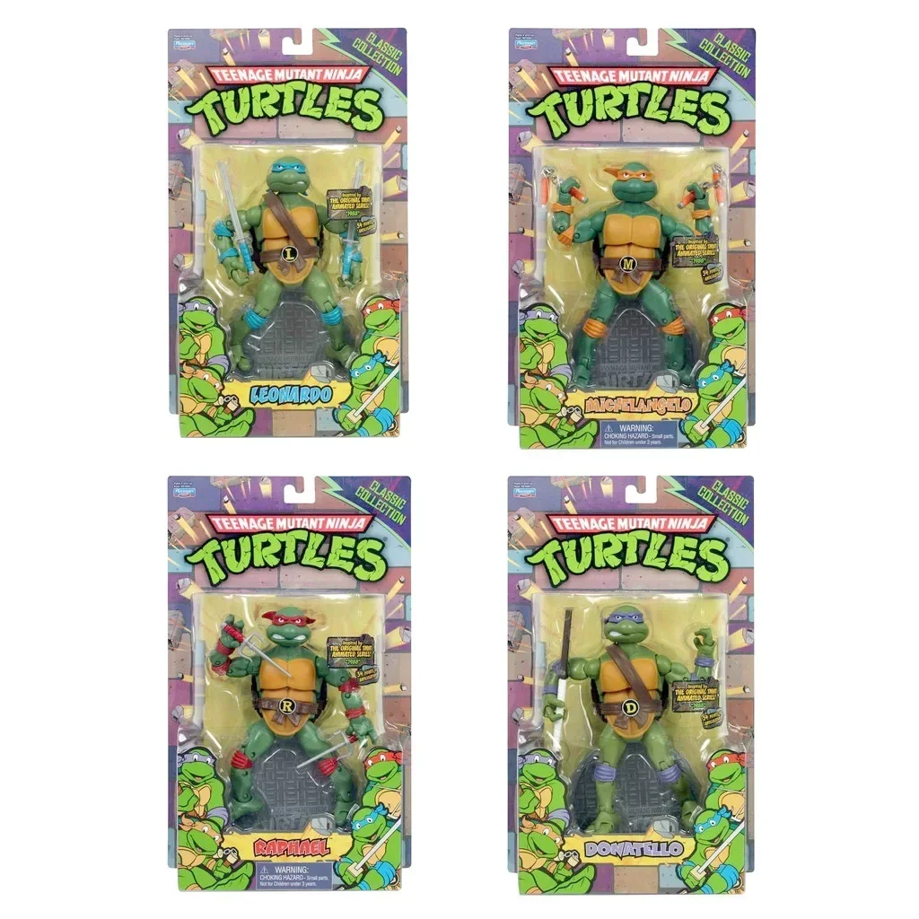 

Teenage Mutant Ninja Turtles Classic Anime Figure Collection Leonardo Da Vinci Raphael Michelangelo Donatello Model Toy Gifts