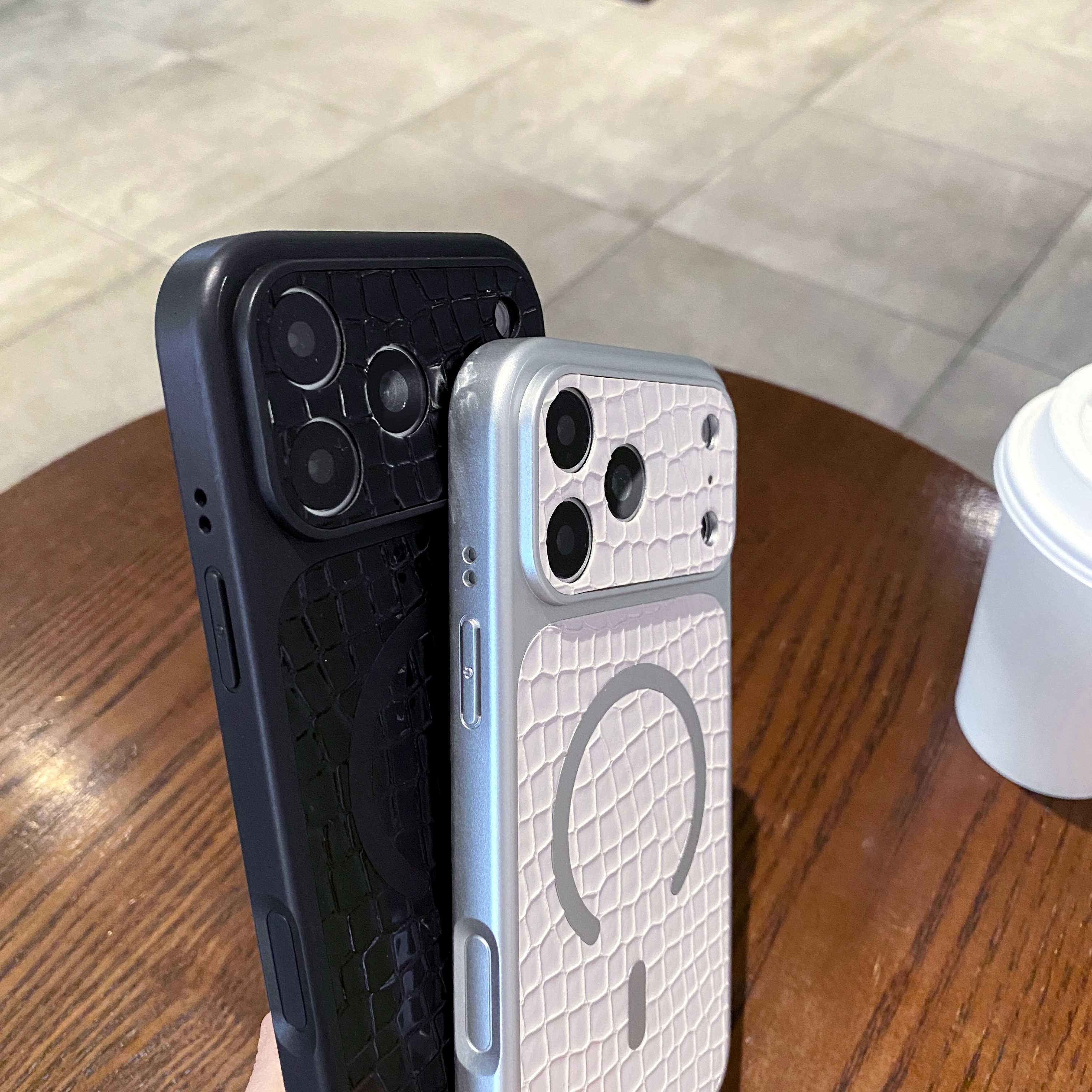 الفاخرة الحيوان بو الجلود المغناطيسي جذب الحال بالنسبة آيفون 17 16 15 14 غطاء الهاتف 15 14 13 برو ماكس لينة للصدمات الظهر فوندا #4