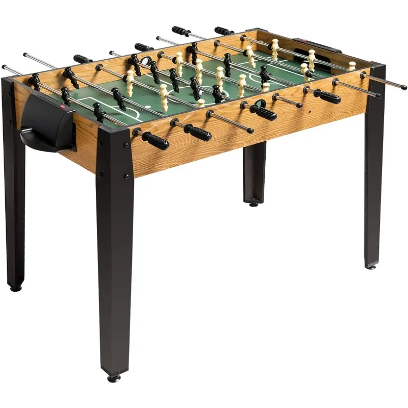 Giantex 48'' Foosball Table, Wooden Soccer Table Game w/Footballs, Suit for 4 Players, Competition Size Table Football for Kids,