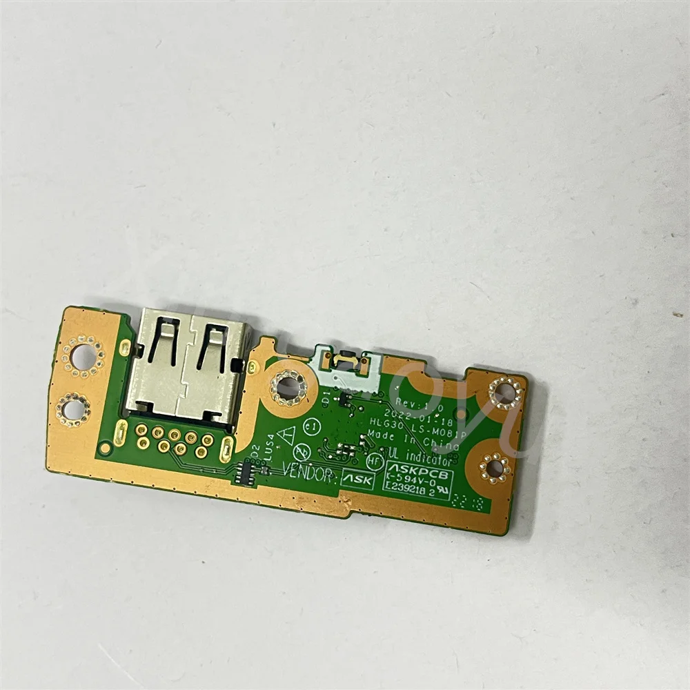 Original para lenovo 3 15arh7 scheda pulsante di alimentazione placa usb LS-M081P teste perfeito