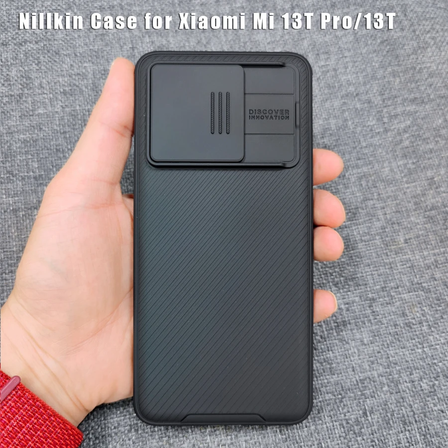 Nillkin Phone Cases For Xiaomi Mi 13t Pro 5g Case Camera Protection Lens Camshield Frosted Hard 360 Full Back Cover For Mi13t