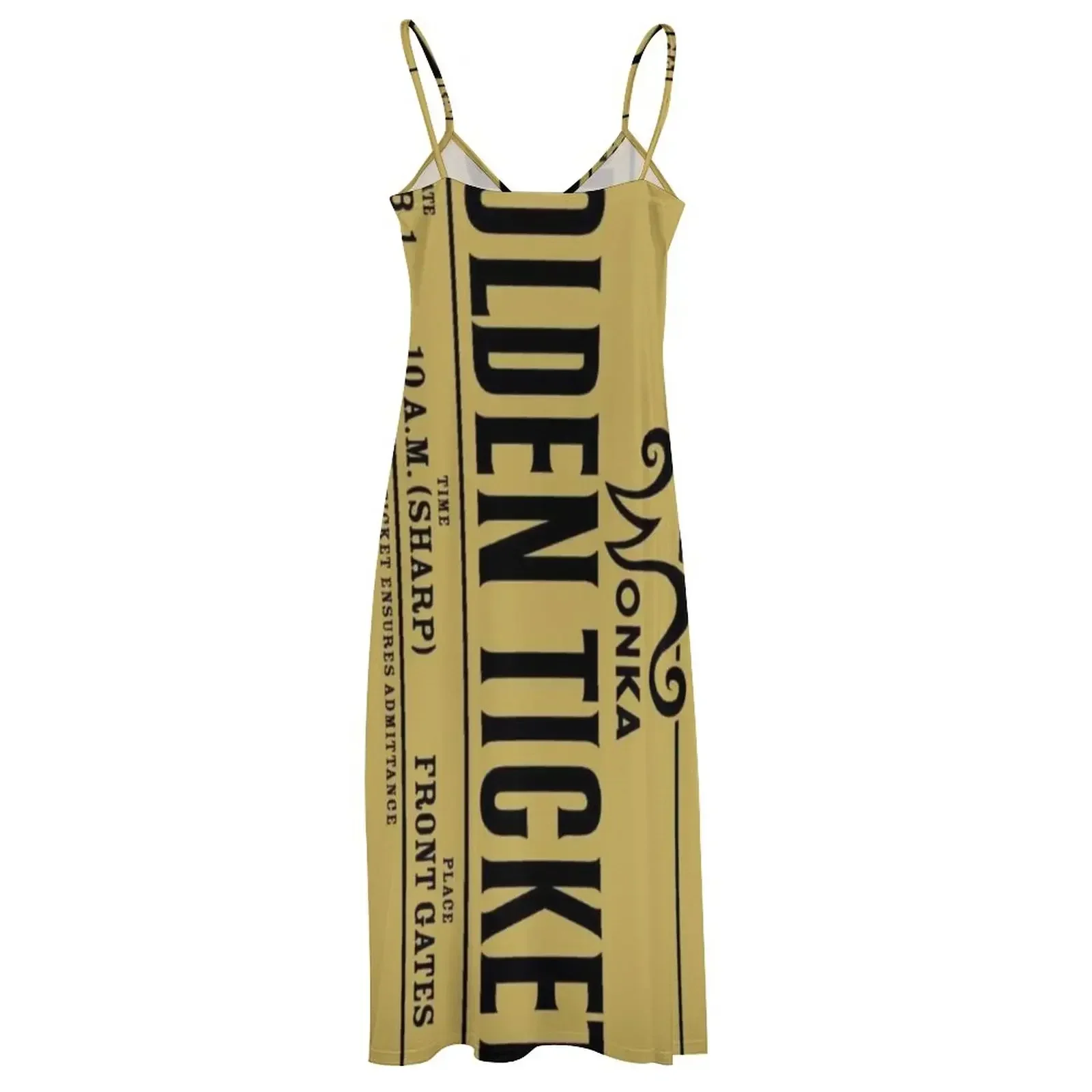 golden ticket Sleeveless Dress Aesthetic clothing elegant dresses plus sizes Dress view 5