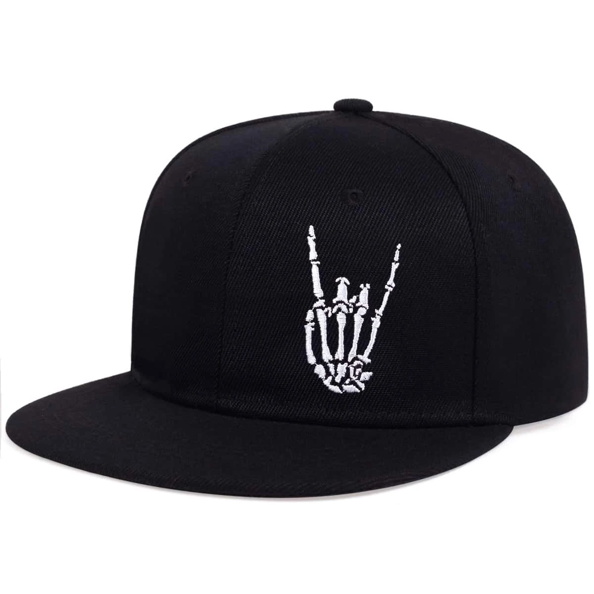 Unisex Skeleton Fingers Embroidery Hip-hop Hats Spring Autumn Outdoor Adjustable Casual Baseball Caps Sunscreen Hat