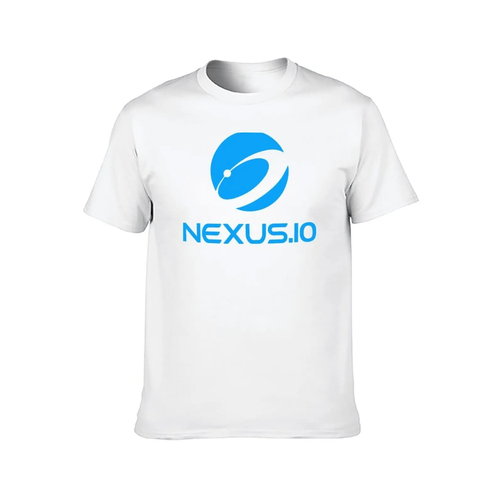 Nexus.io الرسمية غلوب الأزرق تي شيرت تي شيرت رجل مصمم القطن تي شيرت رجل 100% تي شيرت
