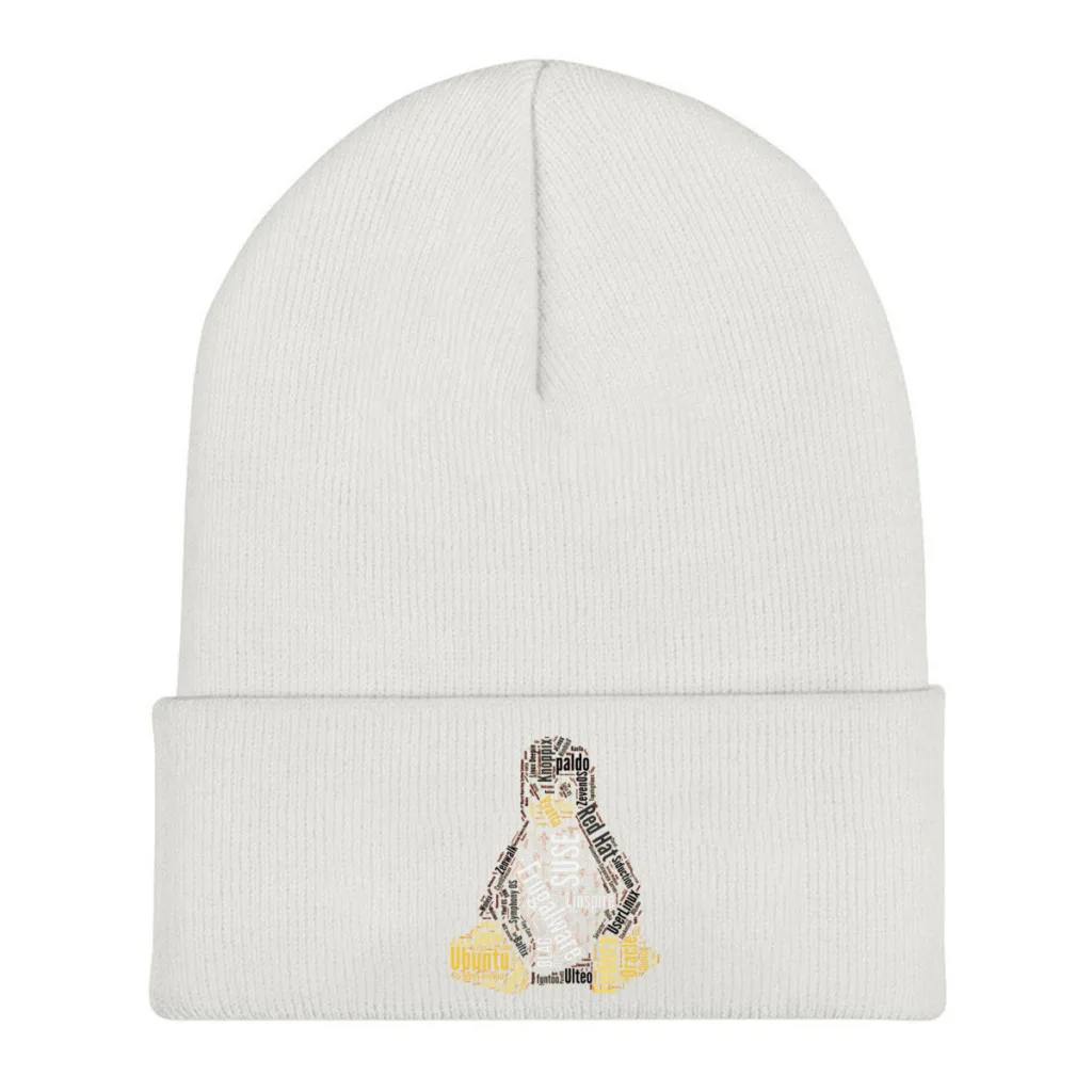 

Linux Operating System Skullies Beanies Caps Typo Knitted Winter Warm Bonnet Hats Unisex Ski Cap