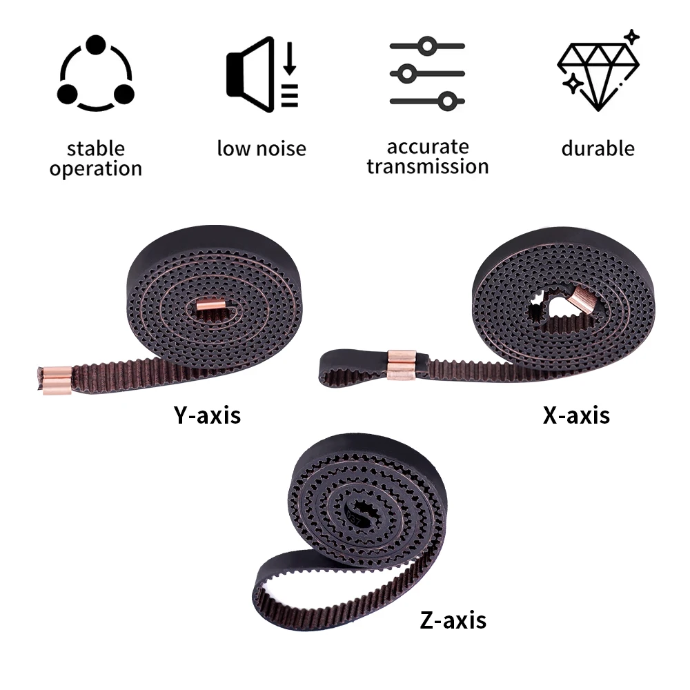 Für Anycubic Kobra 3 Combo Synchronriemen X-Achse Y-Achse Z-Achse 6 mm/8 mm Breite Gürtel Hochwertige 3D-Druckerteile für Kobra 3 – Detail 2