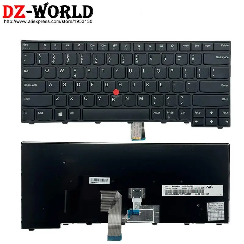 LT Lithuanian Backlight Keyboard for Lenovo Thinkpad T460 T450 T450s T440s T440 P L440 L450 L460 L470 04X6378 01EN547 04X6377