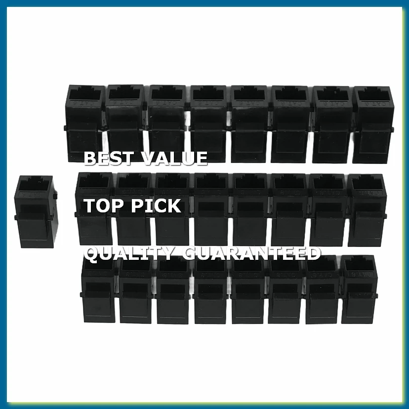 25 Pcs Rj45 Coupler Cat6 Jacks Inline Coupler Female to Female Insert Coupler