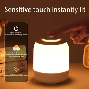 USB Led Night Light portable, touch lamp, lamp lamp, bedside lamp, bedroom lamp with touch sensor, LED light for children, gift 6 MAIN SALES SAIL KEY - №5
