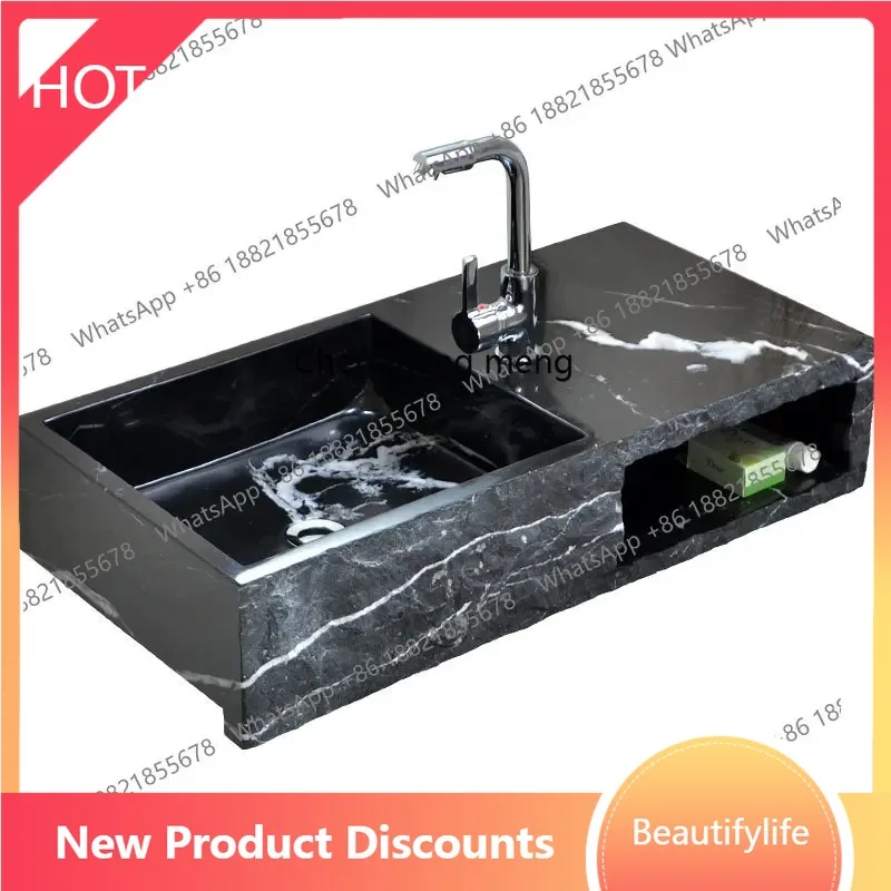 

A13 Small apartment art stone washbasin bathroom simple washbasin wall-mounted washbasin