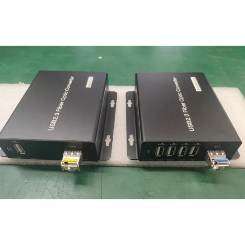 4 puertos USB 2.0. Receptor transmisor convertidor de fibra óptica LC 1,0 10 KM