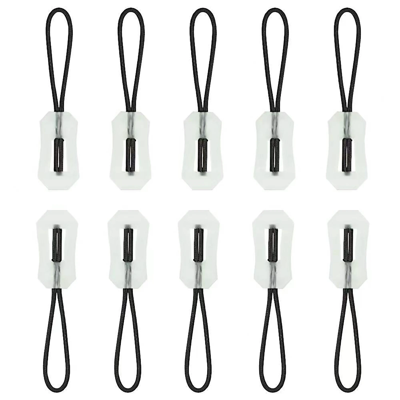 1/5pcs Luminous Zipper Pull Kit Markers Glow In The Dark Night Zipper Pulls For Coat Jacket Rucksacks Tent Zippers Outdoor Tools