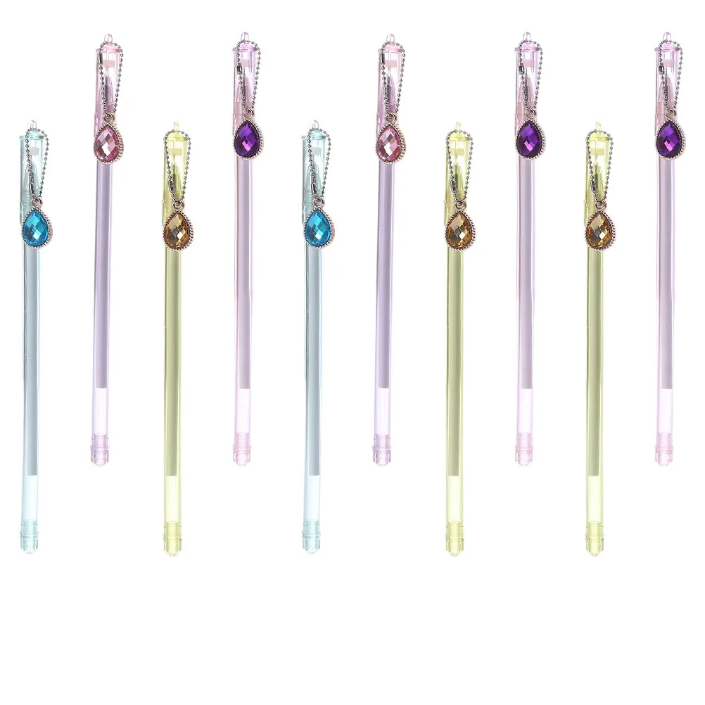 10 قطع من أقلام جل القلب الإبداعية، أقلام كتابة محمولة ممتازة للأطفال والكبار، قلم ناعم هدية قرطاسية للطلاب #4