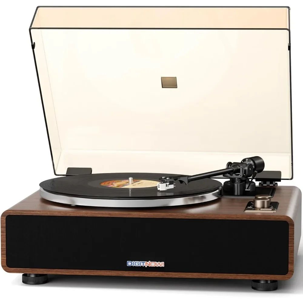 US Shipping Vinyl Record Player High Fidelity Belt Drive Turntable with Magnetic Cartridge Built-in Speakers Phono Preamp