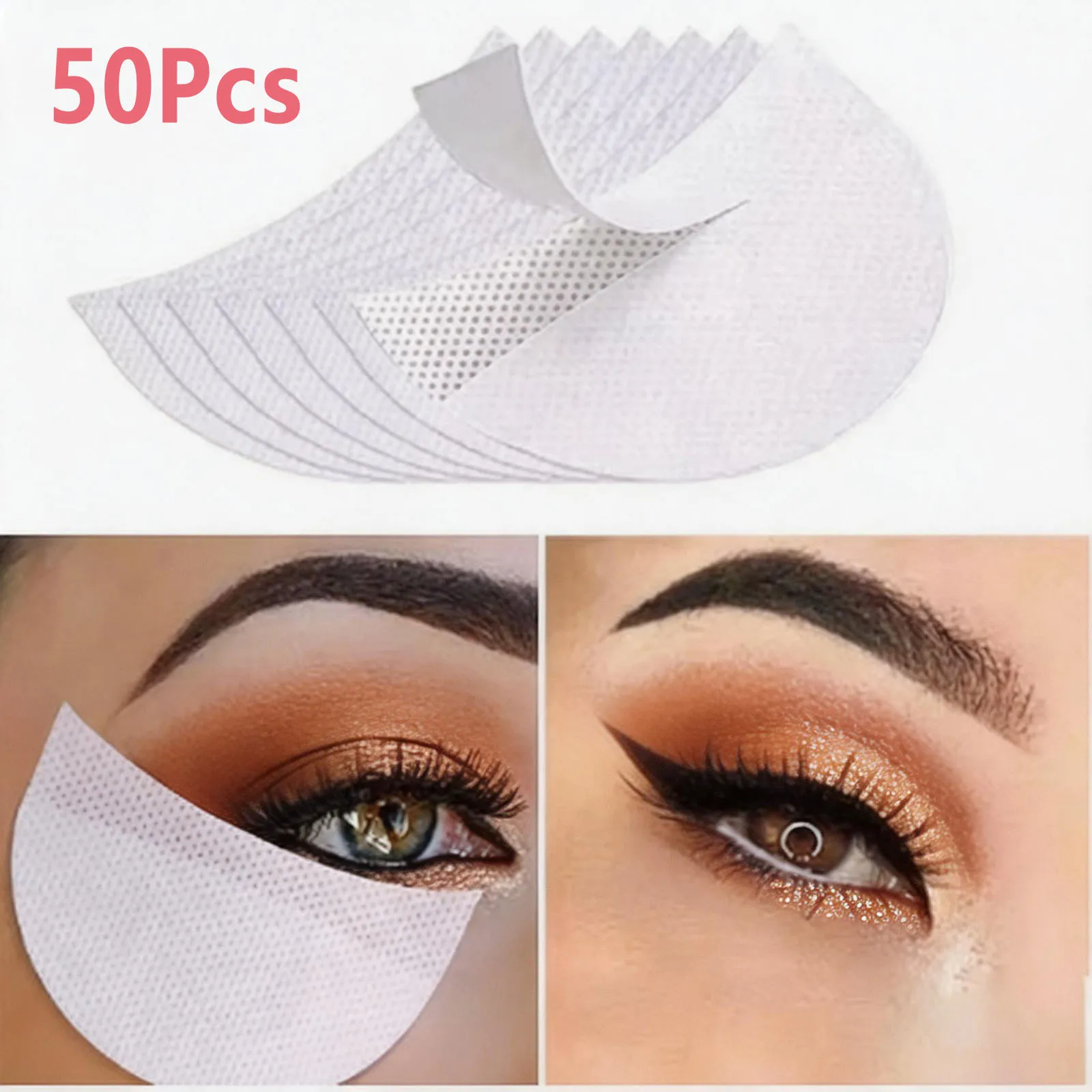 Eyeshadow Shields Eyeshadow Stencil Prevent Makeup Residue Lint Free Gel Pad for Eyeliner Eyelash Extensions and Lip Makeup Tool