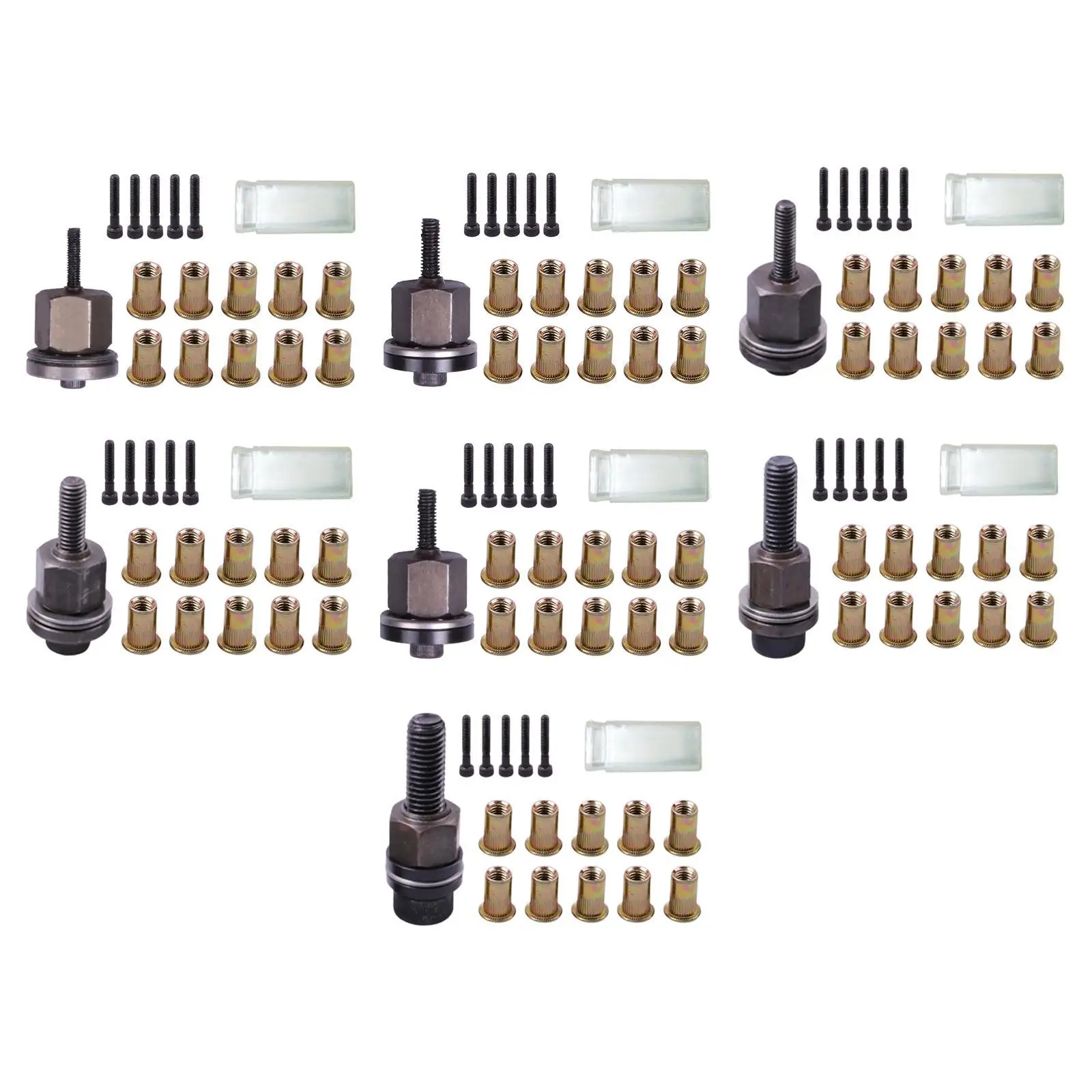 Hand Rivet Nut Tool, Drill Adapter, Easy to Use Portable Rivet Nut Insert, M3 to , Replacement Mandrel for Furniture, DIY