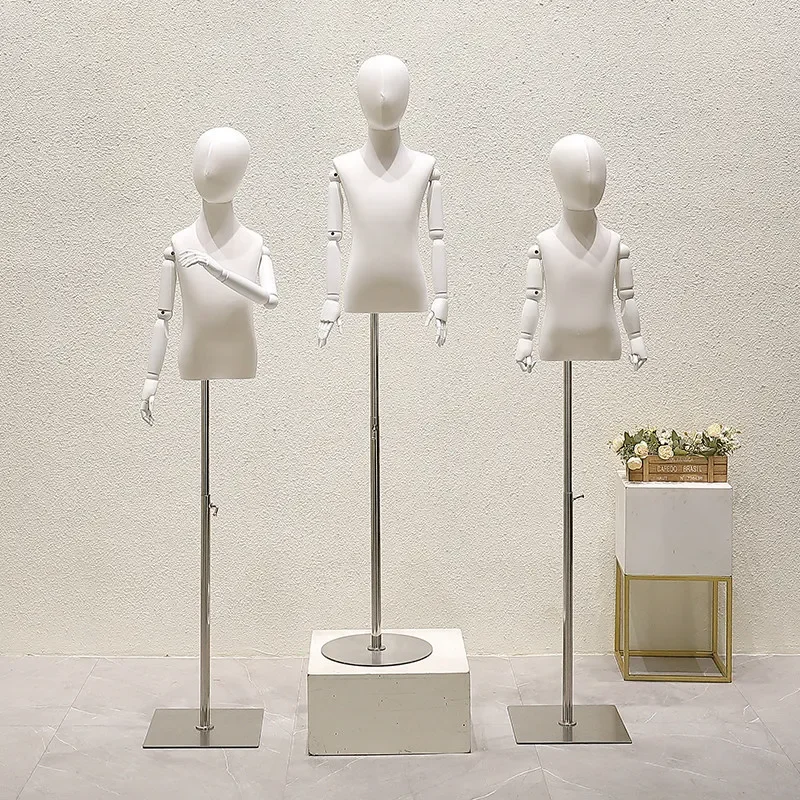 New Cotton Children Model Display Stand Clothing Store Window Dummy Table for Men and Kids Clothing Display Props