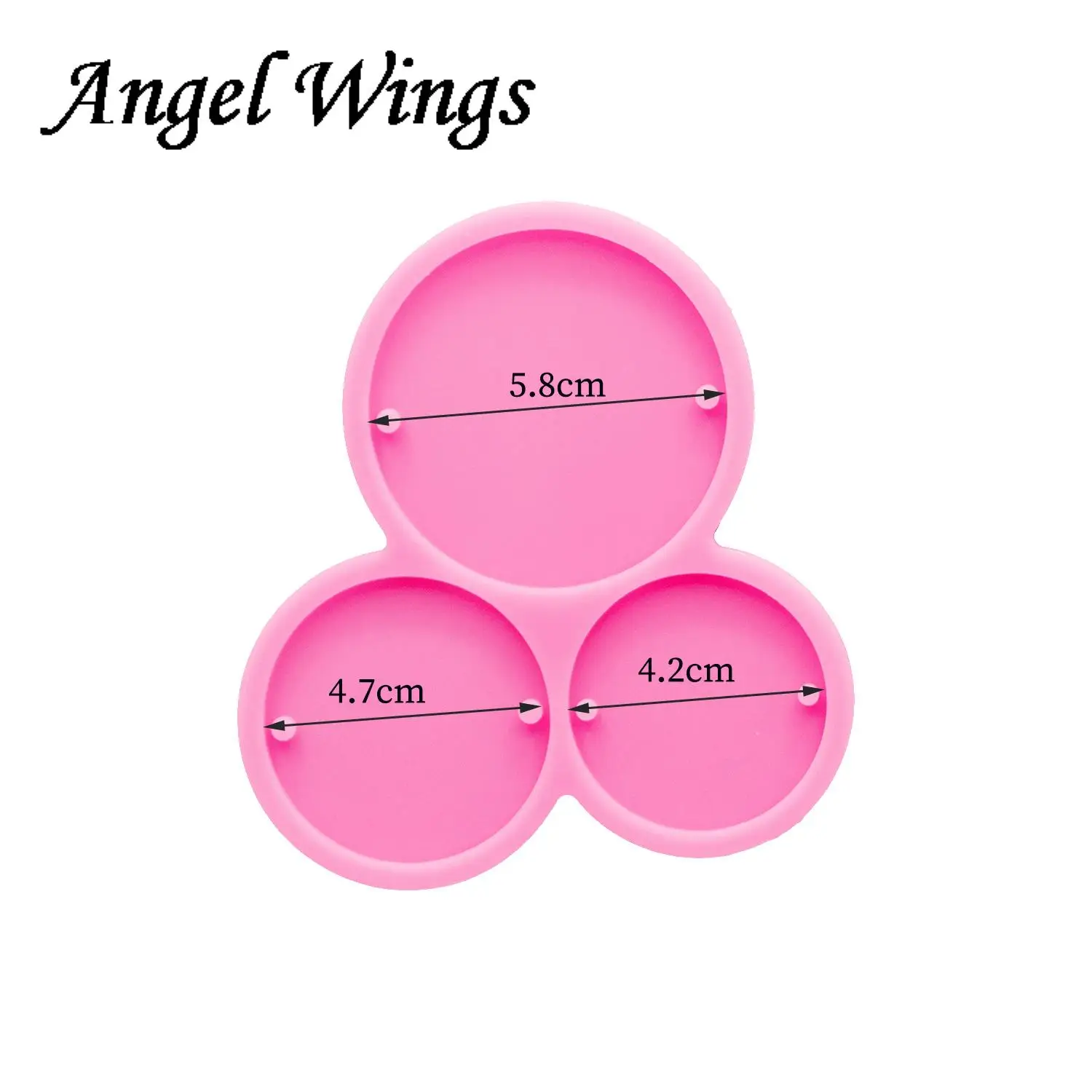 Super Glossy Circle Keychain Mold, Round Silicone Epoxy Resin Mould Handmade Charms DIY Jewelry Making DY0079