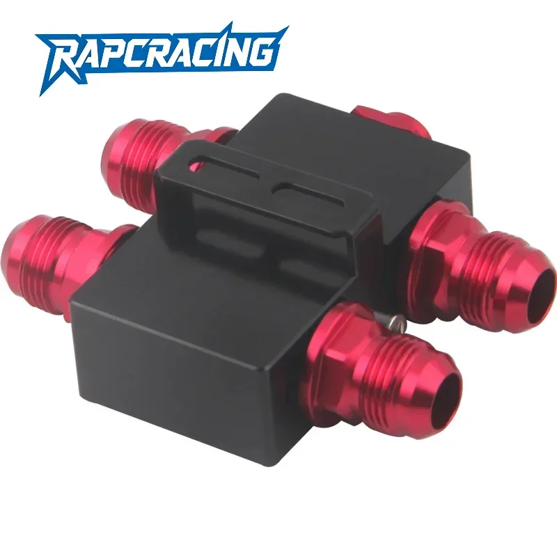 AN10 Oil Filter Sandwich Adapter with In-Line Thermostat - Automotive Oil Pressure Monitoring Adapter