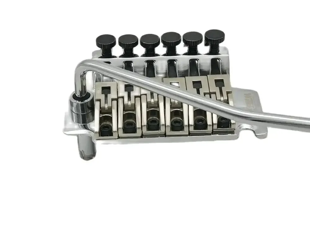 Wilkinson 6-String Electric Guitar Double Locking Tremolo System Bridge Chrome Silver WODL1